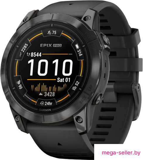 Умные часы Garmin Epix Pro Gen 2 Standard 51 мм (сланцево-серый/черный)