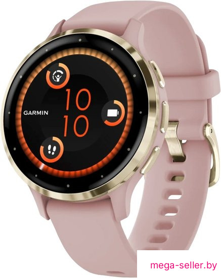 Умные часы Garmin Venu 3S (розовый, с силиконовым ремешком)