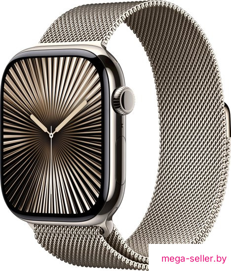 Умные часы Apple Watch Series 10 LTE 46 мм (титановый корпус, титановый/титановый, миланская петля M/L)