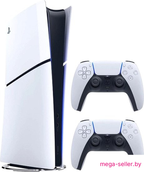 Игровая приставка Sony PlayStation 5 Slim Digital Edition CFI-21XX (2 ревизия, без дисковода, 2 геймпада)