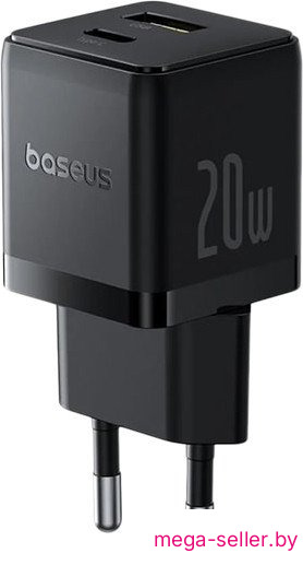 Сетевое зарядное Baseus Palm Fast Charger C+U 20W EU P10111608113-00 (черный)