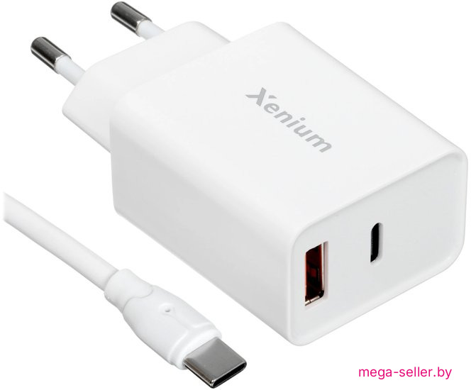 Сетевое зарядное Xenium X332 (белый)