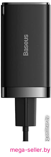Сетевое зарядное Baseus GaN5 Pro Fast Charger 2C+U 65W (черный)