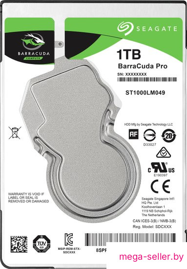 Жесткий диск Seagate Barracuda Pro 1TB ST1000LM049