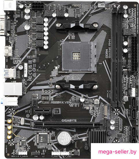Материнская плата Gigabyte A520M K V2 (rev. 1.0)