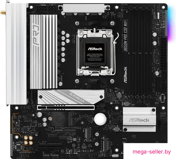 Материнская плата ASRock B650M Pro X3D WiFi
