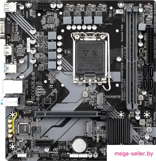 Материнская плата Gigabyte B760M H DDR4 (rev. 1.0)