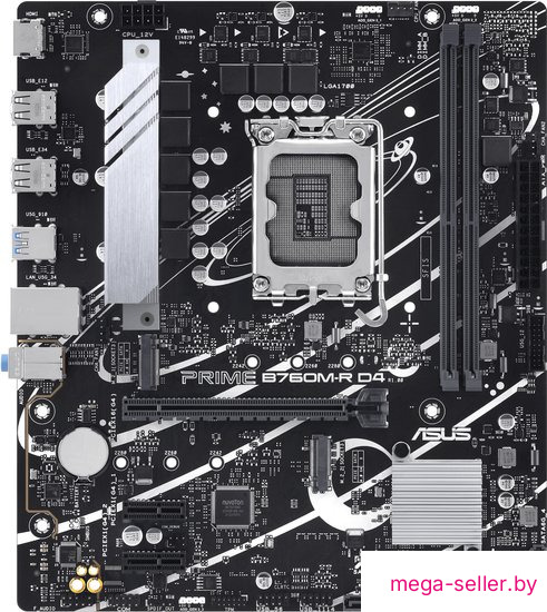 Материнская плата ASUS PRIME B760M-R D4