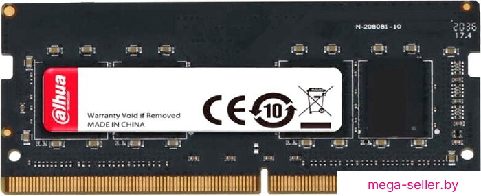 Оперативная память Dahua 16ГБ DDR4 SODIMM 3200 МГц DHI-DDR-C300S16G32