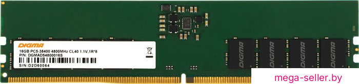 Оперативная память Digma 16ГБ DDR5 4800 МГц DGMAD54800016S