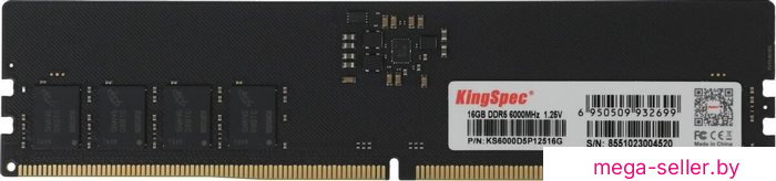 Оперативная память KingSpec 16ГБ DDR5 6000 МГц KS6000D5P12516G