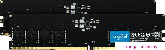 Оперативная память Crucial 2x32ГБ DDR5 5600 МГц CT2K32G56C46U5