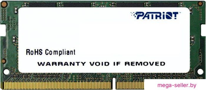 Оперативная память Patriot 8GB DDR4 SODIMM PC4-19200 PSD416G240081S