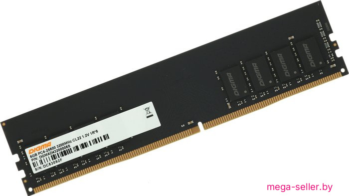 Оперативная память Digma 8ГБ DDR4 3200 МГц DGMAD43200008S