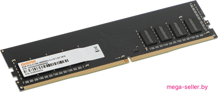 Оперативная память Digma 4ГБ DDR4 2666 МГц DGMAD42666004S