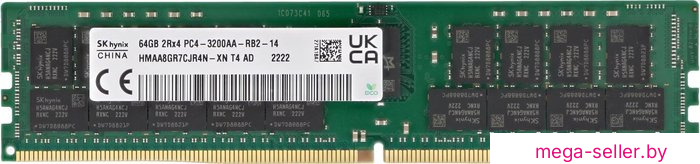 Оперативная память Hynix 64ГБ DDR4 3200 МГц HMAA8GR7CJR4N-XN