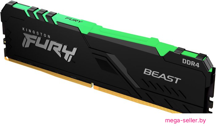 Оперативная память Kingston FURY Beast RGB 16ГБ DDR4 3200 МГц KF432C16BB12A/16
