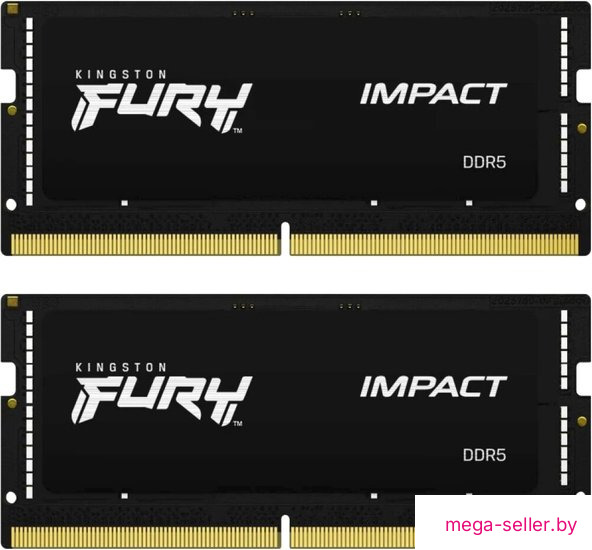 Оперативная память Kingston FURY Impact 2x16 ГБ DDR5 4800 МГц KF548S38IBK2-32