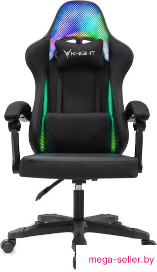 Игровое (геймерское) кресло Knight Wolf RGB (черный)