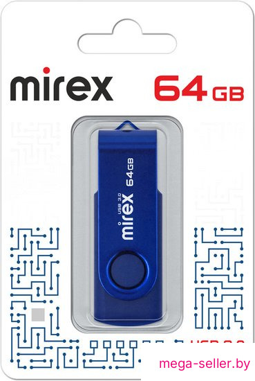 USB Flash Mirex Color Blade Swivel 3.0 64GB 13600-FM3BSL64