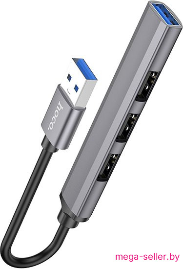 USB-хаб Hoco HB26 (серый)