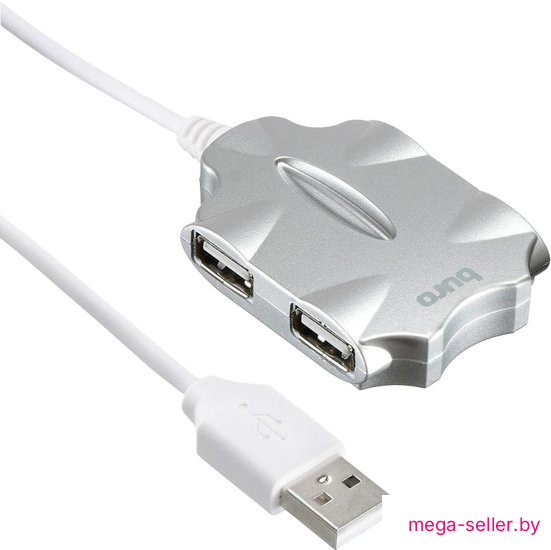 USB-хаб Buro BU-HUB4-0.5-U2.0-Candy