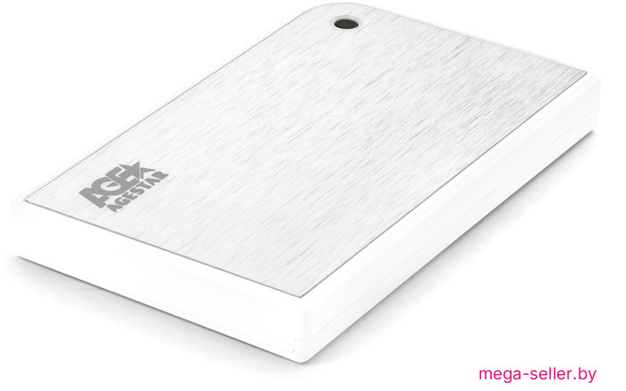 Бокс для накопителей 2.5" AgeStar 3UB2A14 (белый/серебристый)