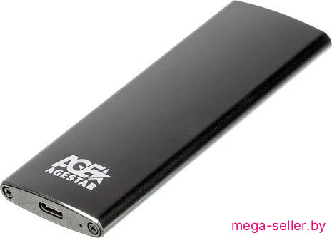 Бокс для накопителей M.2 AgeStar 3UBNF2C (черный)