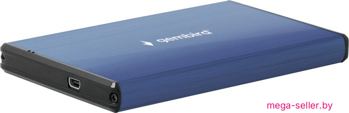 Бокс для накопителей 2.5" Gembird EE2-U3S-3-DB (синий)