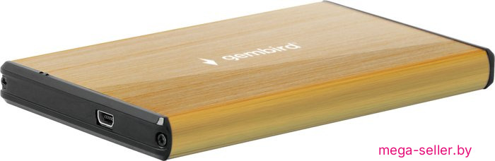 Бокс для накопителей 2.5" Gembird EE2-U3S-3-GL (золотистый)