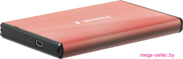 Бокс для накопителей 2.5" Gembird EE2-U3S-3-P (розовый)