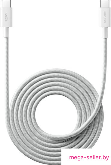 Кабель Xiaomi 120W USB Type-C - USB Type-C BHR087AGL (2 м, белый)