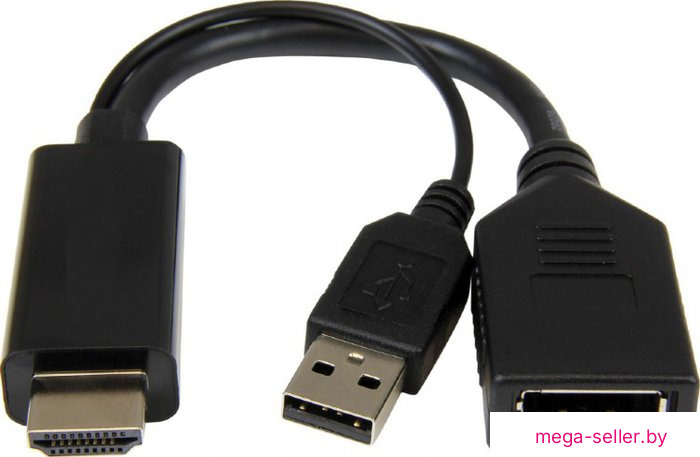 Кабель Cablexpert A-HDMIM-DPF-01 HDMI - DisplayPort (0.1 м, черный)