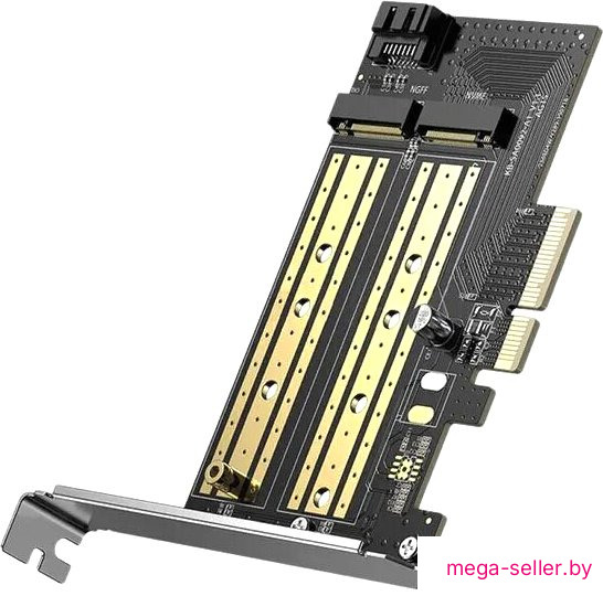 Адаптер для подключения M.2 накопителей Ugreen CM302 70504 M.2 NVMe - PCI Express 3.0x4