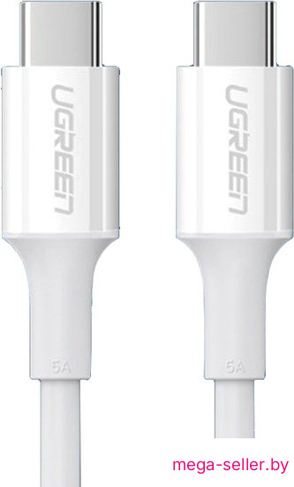 Кабель Ugreen US300 60551 USB Type-C - USB Type-C (1 м, белый)