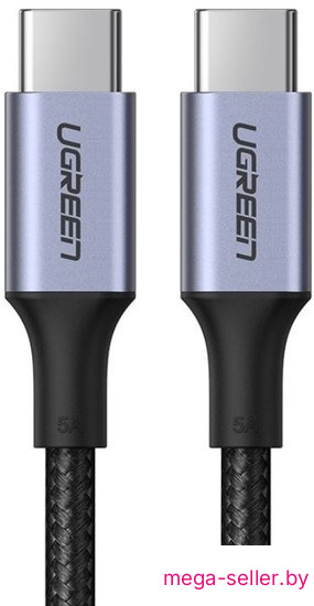 Кабель Ugreen US316 70429 USB Type-C - USB Type-C (2 м, черный)