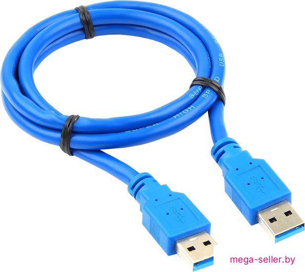 Кабель Cablexpert USB Type-A - USB Type-A CCP-USB3-AMAM-6 (1.8 м, синий)