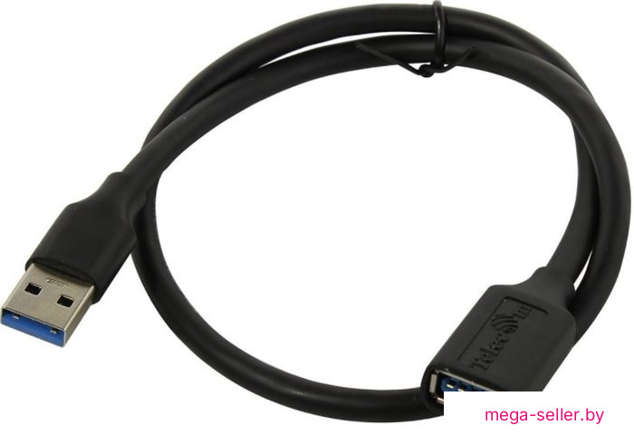 Удлинитель Telecom USB Type-A TUS708-1m (1 м, черный)