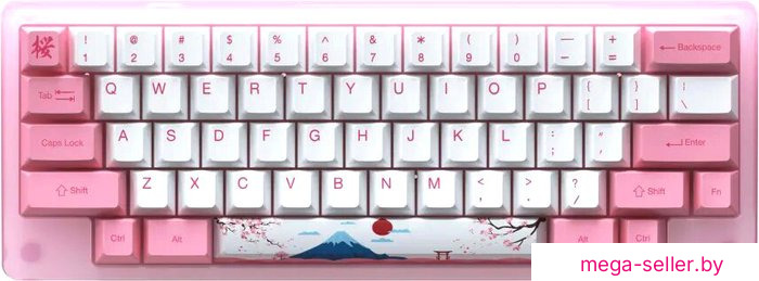 Клавиатура Akko ACR 59 Acrylic Tokyo (Akko CS Jelly Pink)