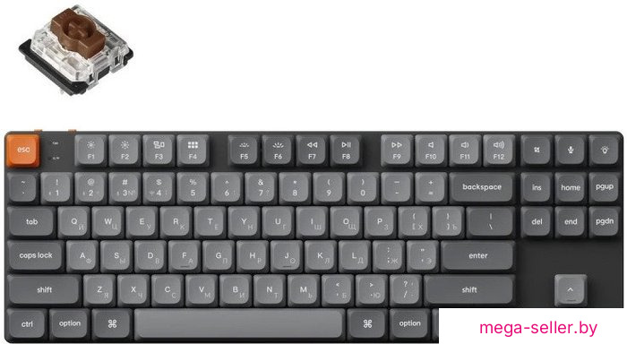 Клавиатура Keychron K1 Max RGB K1M-H3-RU (Gateron Low Profile Brown 2.0)