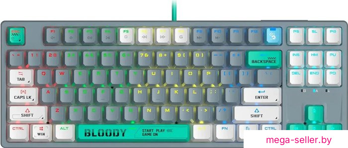 Клавиатура A4Tech Bloody S87 Energy Ash (Bloody BLMS Red Plus)