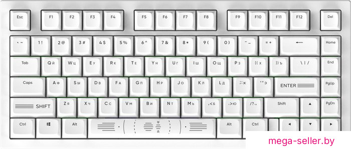 Клавиатура Дарк Проджект CM81 Zeno (g3ms Sapphire, белый)