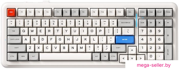 Клавиатура MCHOSE K99 V2 Retro White (Icy Creamsicle)