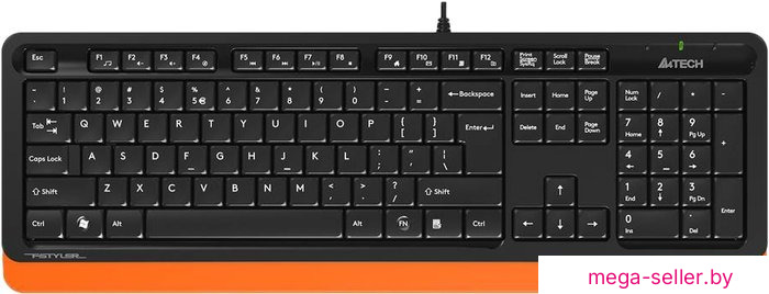 Клавиатура A4Tech Fstyler FK10 (черный/оранжевый)