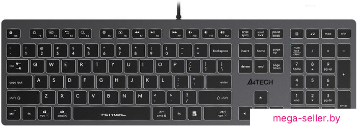 Клавиатура A4Tech Fstyler FX60H (белая подсветка)