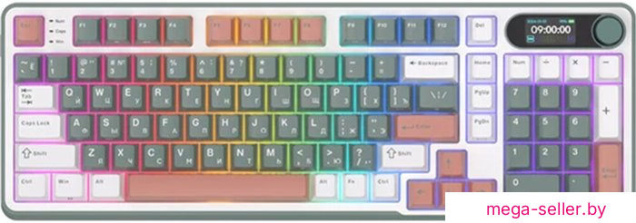Клавиатура Royal Kludge RK-S98 RGB Clay Green (RK Pale Green)