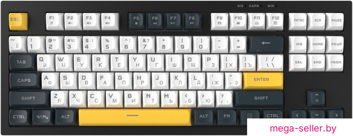 Клавиатура Ritmix RKB-587BL (черный/белый)