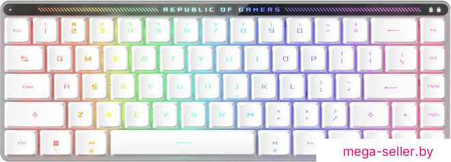 Клавиатура ASUS ROG Falchion Moonlight White (ASUS RX Low Profile Red)