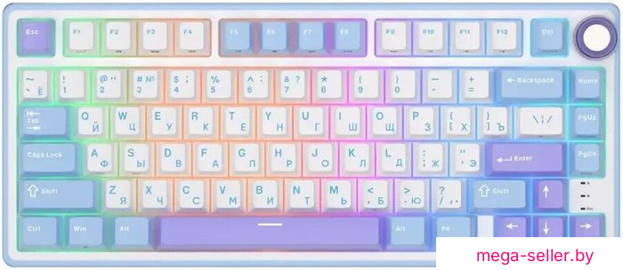 Клавиатура Royal Kludge R75 RGB Taro Milk (RK Silver)