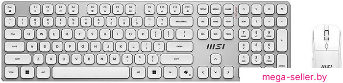 Офисный набор MSI Forge K210 Wireless Combo White